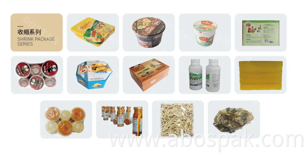 Flow/Pillow Belt Plastic Paper Cup Carton Exercise Book Meat Food Medical POF Film Shrinking Wrapping Machine Automatic Packaging/Packing Machine